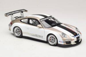 Porsche 911 997 GT3 Cup Hvid Med Striber 2008 Minichamps 1:18 WAP0210130C Metal — billede 6 af 8