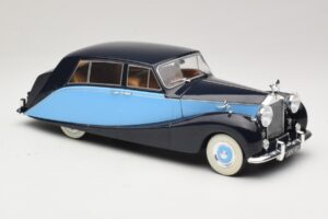 Rolls-Royce Silver Wraith Empress by Hooper Sort & Mørkeblå MCG 1:18 MCG18051 Metal — billede 4 af 6