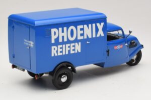 Tempo Hanseat Trehjulet Kassevogn Phoenix Blue Minichamps 1:18 180099040 Metal — billede 2 af 6