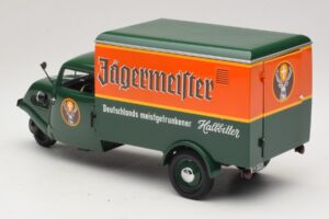 Tempo Hanseat Varevogn Jägermeister Minichamps 1:18 150099044 Metal — billede 7 af 8