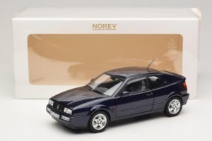 Volkswagen Corrado VR6 Aqua Blue Metallic Begrænset Udgave Norev 1:18 188660 Metal — billede 8 af 8