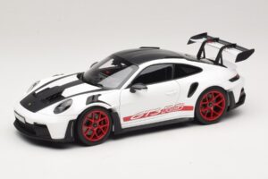 Porsche 911 992 GT3 RS Weissach Package Hvid Pyro Red Norev 1:18 187373 Metal