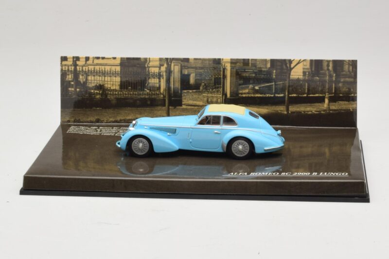 Alfa Romeo 8C 2900B Lungo Lyseblå Minichamps 1:43 436120420 Metal