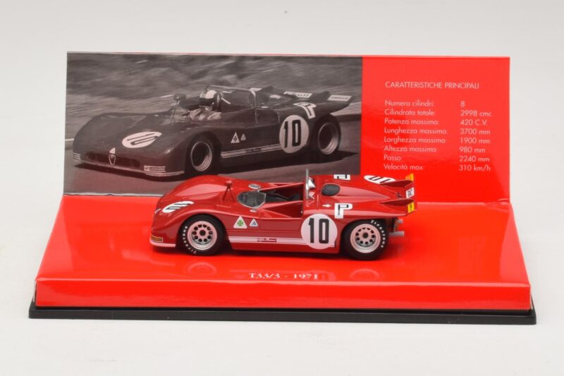 Alfa Romeo T33/3 #10 R. Stommelen / N. Galli ADAC 1000km Nurburgring 1971 Uden Yderkarton Minichamps 1:43 Alfa Romeo T33/3 #10 R. Stommelen / N. Galli ADAC 1000km Nurburgring 1971 Uden Yderkarton Minichamps 1:43 436711210-R1 Metal