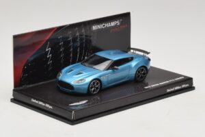 Aston Martin V12 Zagato Alba Blue Minichamps 1:43 437137222 Metal — billede 2 af 5