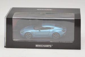 Aston Martin V12 Zagato Alba Blue Minichamps 1:43 437137222 Metal — billede 5 af 5