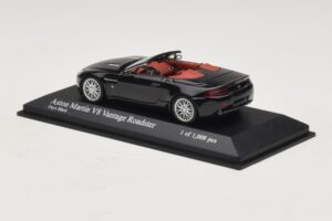 Aston Martin V8 Vantage Roadster Sort Metallic Minichamps 1:43 400137431 Metal — billede 3 af 4