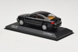 Audi A6 C5 Sort Minichamps 1:43 430010200 Metal — billede 3 af 4