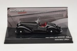Audi Front 225 Roadster Sort Minichamps 1:43 437019131 Metal