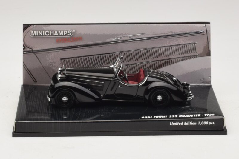 Audi Front 225 Roadster Sort Minichamps 1:43 437019131 Metal
