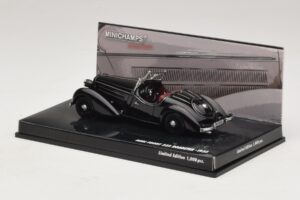 Audi Front 225 Roadster Sort Minichamps 1:43 437019131 Metal — billede 3 af 5