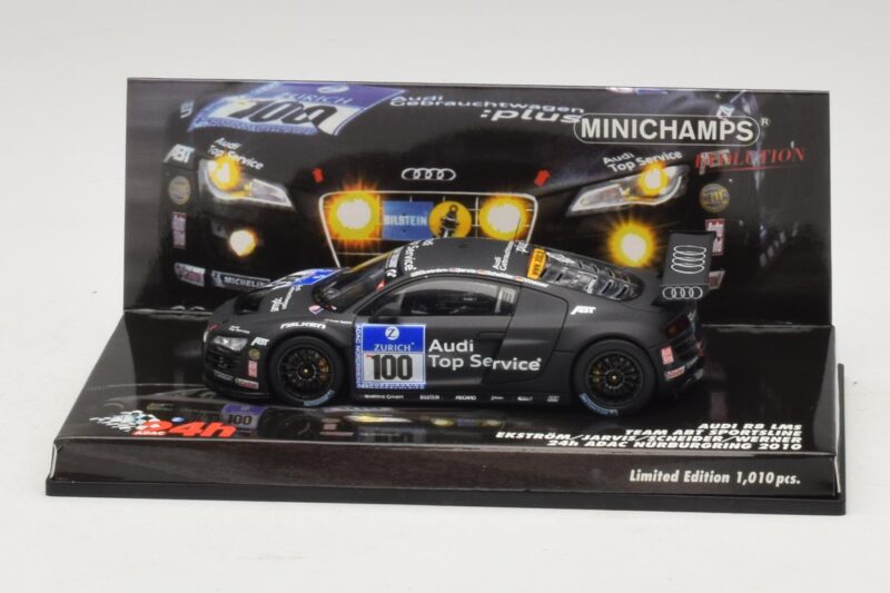 Audi R8 LMS GT3 #100 M. Ekstrom / O. Jarvis Abt Sportsline 24 Hours of Nurburgring 2010 Minichamps 1:43 437101900 Metal