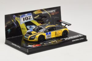 Audi R8 LMS GT3 #102 H-J. Stuck / H. Heyer Black Falcon 24 Hours of Nurburgring 2010 Minichamps 1:43 437101912 Metal — billede 2 af 5
