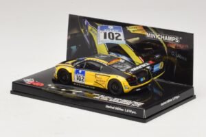 Audi R8 LMS GT3 #102 H-J. Stuck / H. Heyer Black Falcon 24 Hours of Nurburgring 2010 Minichamps 1:43 437101912 Metal — billede 3 af 5