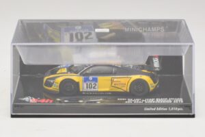 Audi R8 LMS GT3 #102 H-J. Stuck / H. Heyer Black Falcon 24 Hours of Nurburgring 2010 Minichamps 1:43 437101912 Metal — billede 4 af 5