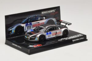 Audi R8 LMS GT3 #111 Metha / Breslin Black Falcon 24 Hours of Nurburgring 2010 Minichamps 1:43 437101911 Metal — billede 2 af 5