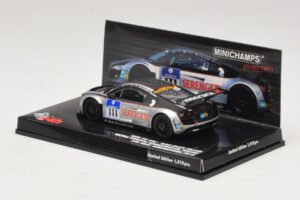 Audi R8 LMS GT3 #111 Metha / Breslin Black Falcon 24 Hours of Nurburgring 2010 Minichamps 1:43 437101911 Metal — billede 3 af 5