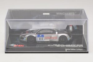 Audi R8 LMS GT3 #111 Metha / Breslin Black Falcon 24 Hours of Nurburgring 2010 Minichamps 1:43 437101911 Metal — billede 4 af 5
