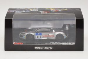 Audi R8 LMS GT3 #111 Metha / Breslin Black Falcon 24 Hours of Nurburgring 2010 Minichamps 1:43 437101911 Metal — billede 5 af 5