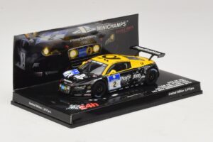 Audi R8 LMS GT3 #2 24 Hours of Nurburgring 2010 Minichamps 1:43 437101902 Metal — billede 2 af 5