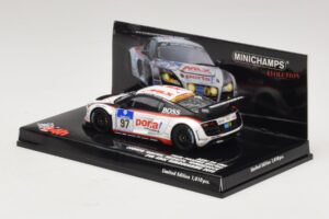 Audi R8 LMS GT3 #97 Phoenix Racing 24 Hours of Nurburgring 2010 Minichamps 1:43 437101997 Metal — billede 3 af 5