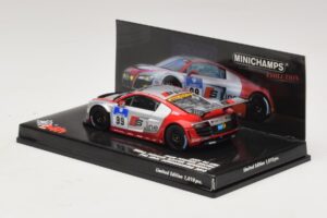 Audi R8 LMS GT3 #99 F. Biela / M. Fassler Phoenix Racing 24 Hours of Nurburgring 2010 Minichamps 1:43 437101999 Metal — billede 3 af 5