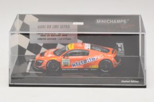 Audi R8 LMS Ultra #100 MS Racing Patel / Dobitsch ADAC GT Masters 2013 Minichamps 1:43 437130100 Metal — billede 4 af 5