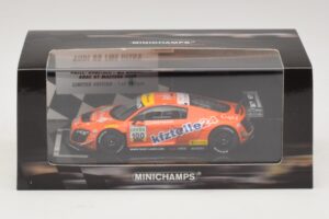 Audi R8 LMS Ultra #100 MS Racing Patel / Dobitsch ADAC GT Masters 2013 Minichamps 1:43 437130100 Metal — billede 5 af 5
