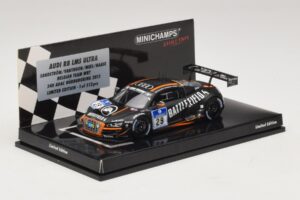 Audi R8 LMS Ultra #29 Team WRT Sandstorm L. Vanthoor 24 Hours of Nurburgring 2013 Minichamps 1:43 437130129 Metal — billede 2 af 5