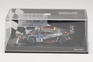 Audi R8 LMS Ultra #29 Team WRT Sandstorm L. Vanthoor 24 Hours of Nurburgring 2013 Minichamps 1:43 437130129 Metal — billede 4 af 5
