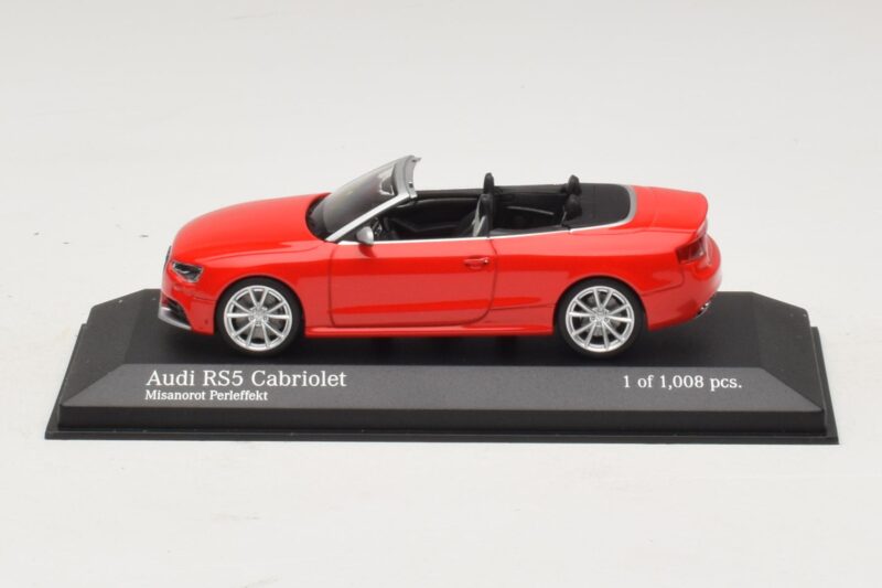 Audi RS5 B8 Cabriolet Rød Minichamps 1:43 410011230 Metal