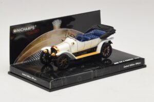 Audi Typ A Phaeton Hvid Blå Minichamps 1:43 437019032 Metal — billede 2 af 5