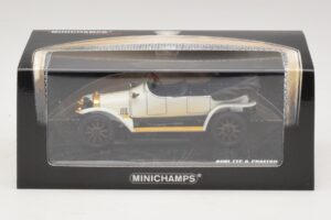 Audi Typ A Phaeton Hvid Blå Minichamps 1:43 437019032 Metal — billede 5 af 5