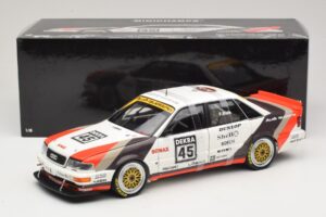 Audi V8 Quattro DTM #45 F. Biela Team AZR 1991 Minichamps 1:18 100911045 Metal — billede 8 af 8