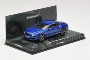 Bentley Continental GT V8 Blå Metallic Minichamps 1:43 436139982 Metal — billede 2 af 4