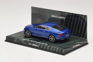 Bentley Continental GT V8 Blå Metallic Minichamps 1:43 436139982 Metal — billede 3 af 4
