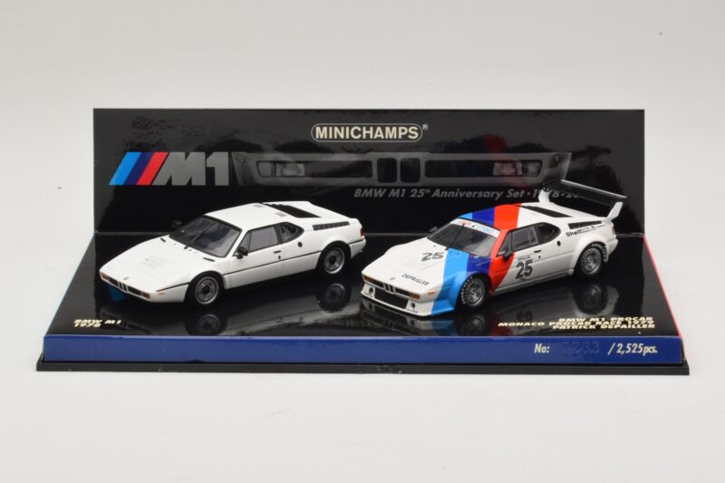 BMW M1 25 Års Jubilæumssæt Minichamps 1:43 BMW M1 25 Års Jubilæumssæt Minichamps 1:43 402025025 Metal