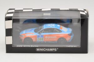 BMW M235i Team Adrenalin #308 Fischer / Zils 24 Hours of Nurburgring 2014 Minichamps 1:43 437142408 Metal — billede 4 af 4