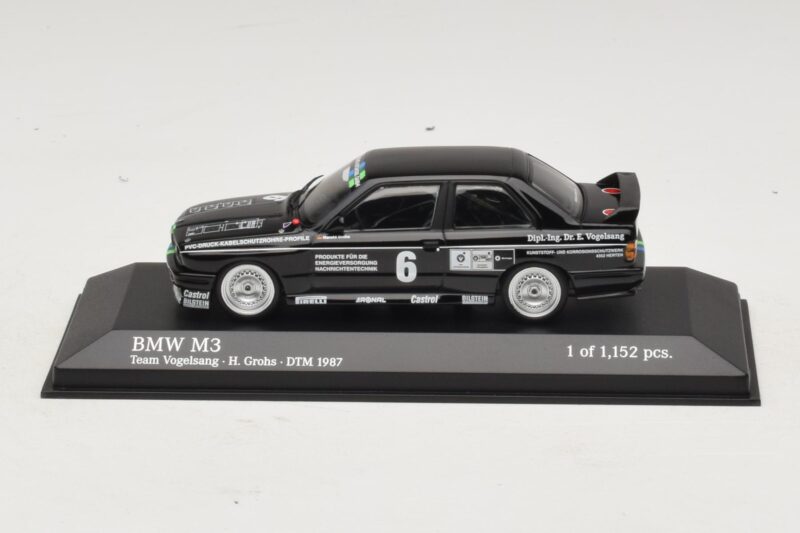 BMW M3 E30 #6 F. Grohs DTM 1987 Minichamps 1:43 430872006 Metal