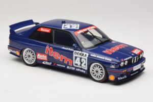 BMW M3 E30 Auto Maass #42 H. Becker DTM 1992 Minichamps 1:18 180922042 Metal — billede 6 af 8