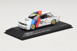 BMW M3 E30 M-Team Linder #47 Vogt / Herger Winners ETC Zolder 1987 Minichamps 1:43 430872047 Metal — billede 2 af 4