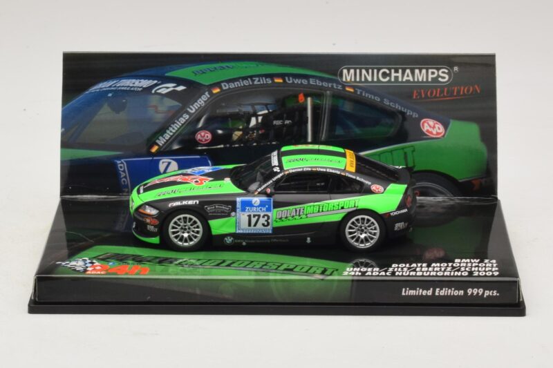 BMW Z4 Dolate Motorsport #173 24 Hours of Nürburgring 2009 Minichamps 1:43 BMW Z4 Dolate Motorsport #173 24 Hours of Nürburgring 2009 Minichamps 1:43 437092773 Metal
