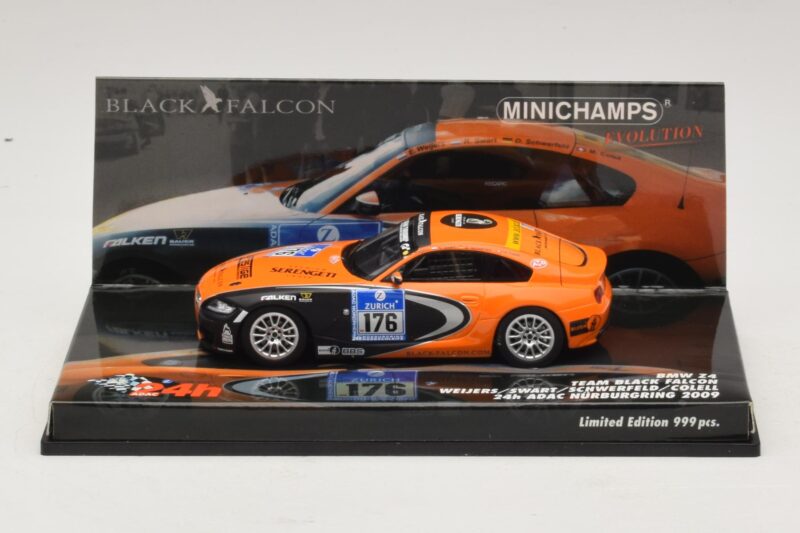 BMW Z4 GT3 Black Falcon #176 24 Hours of Nürburgring 2009 Minichamps 1:43 437092776 Metal