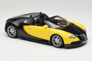 Bugatti Veyron Grand Sport Black Lemon Minichamps 1:18 100110831 Metal — billede 6 af 8