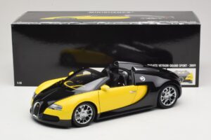 Bugatti Veyron Grand Sport Black Lemon Minichamps 1:18 100110831 Metal — billede 8 af 8