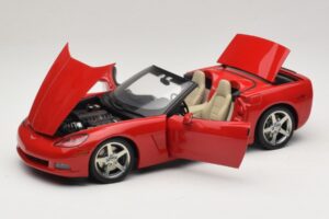 Chevrolet Corvette C6 Cabriolet Rød AUTOart 1:18 71221 Metal — billede 2 af 8