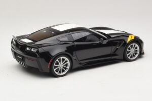 Chevrolet Corvette C7 Grand Sport Sort med Hvide Striber AUTOart 1:18 71273 Komposit — billede 3 af 8