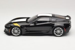 Chevrolet Corvette C7 Grand Sport Sort med Hvide Striber AUTOart 1:18 71273 Komposit — billede 4 af 8