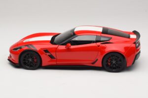 Chevrolet Corvette C7 Grand Sport Rød med Hvide Striber AUTOart 1:18 71274 Komposit — billede 4 af 8