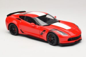 Chevrolet Corvette C7 Grand Sport Rød med Hvide Striber AUTOart 1:18 71274 Komposit — billede 6 af 8